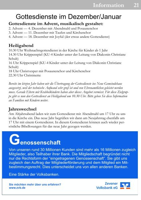 Gemeindebrief (Dezember 2011) - Heeslingen