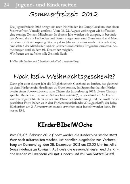 Gemeindebrief (Dezember 2011) - Heeslingen