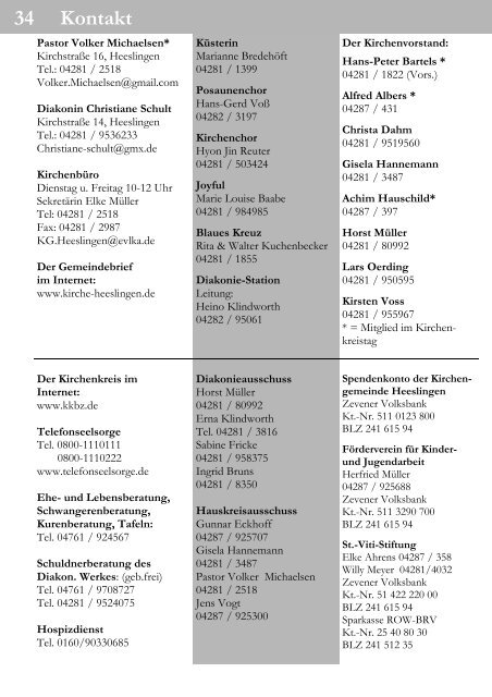 Gemeindebrief (Dezember 2011) - Heeslingen