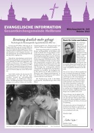 Kirchenblatt 2011_QX-6 - Evangelischer Kirchenbezirk Heilbronn