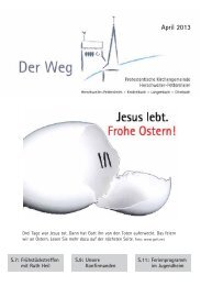 April - Protestantische Kirchengemeinde Herschweiler-Pettersheim