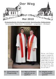 Mai - Protestantische Kirchengemeinde Herschweiler-Pettersheim