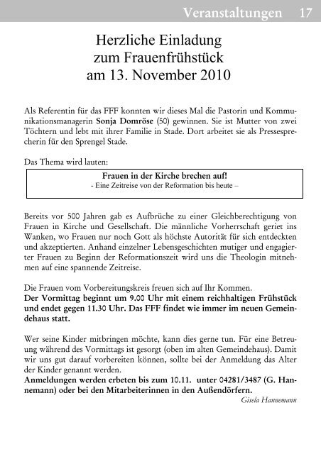 Gemeindebrief (Oktober 2010) - Heeslingen