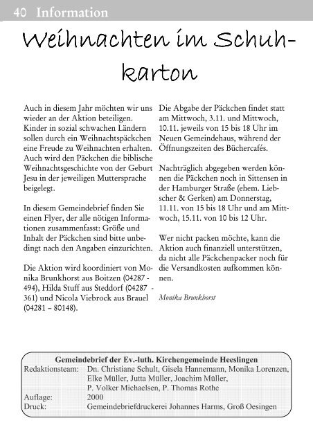 Gemeindebrief (Oktober 2010) - Heeslingen