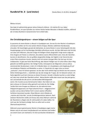 Zum Rundbrief Nr. 8 von Nico Bleck - Christliche Gemeinden in ...