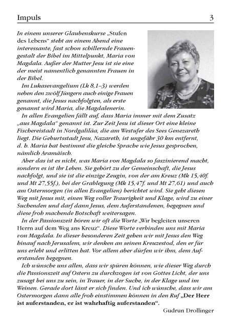 EinBlick Nr 60, MÃ¤rz 2013 - Evangelische Kirchengemeinde Ittersbach