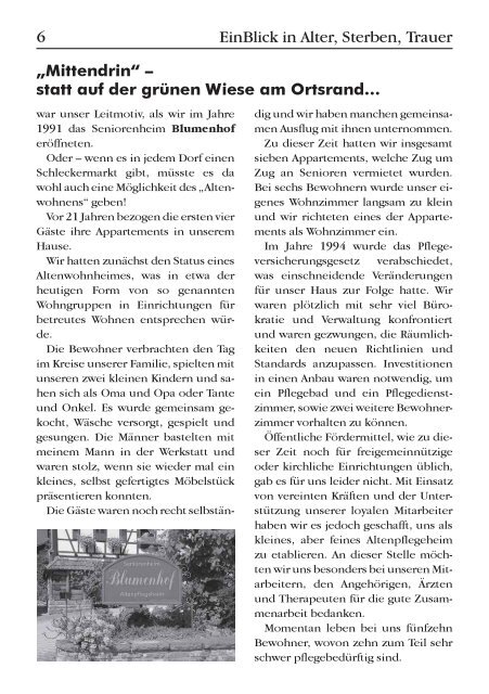 EinBlick Nr 58, September 2012 - Evangelische Kirchengemeinde ...