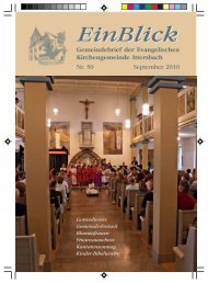 EinBlick - Evangelische Kirchengemeinde Ittersbach