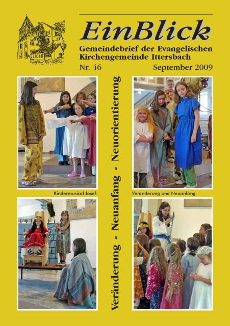 EinBlick Nr. 46, September 2009 - Evangelische Kirchengemeinde ...