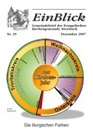 EinBlick - Evangelische Kirchengemeinde Ittersbach