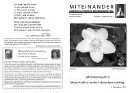 miteinander - Evangelisch-Lutherische Kirchengemeinde Jena-Nord