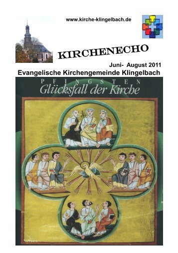 Juni - August 2011 - Evangelische Kirchengemeinde Klingelbach