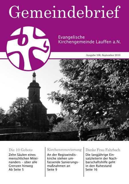 Ausgabe 106, September 2010 - Ev. Kirchengemeinde Lauffen