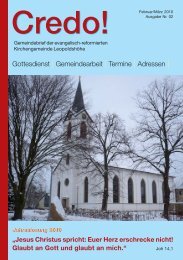 Gottesdienst | Gemeindearbeit | Termine | Adressen | - Evangelisch ...