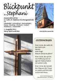 Ausgabe 1 / 2013 - St. Stephani-Kirchengemeinde Meine