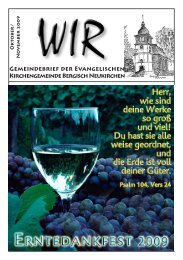 WIR Okt. - Nov. 2009 - Evangelische Kirchengemeinde Bergisch ...