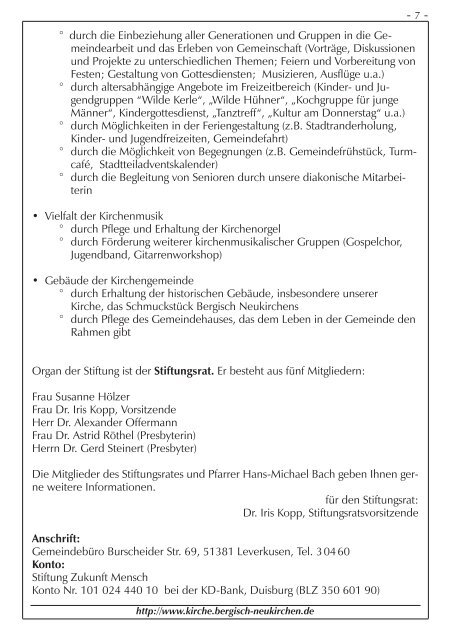 WIR Okt. - Nov. 2009 - Evangelische Kirchengemeinde Bergisch ...