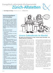 reformiert-lokal Nr. 4/2013 - Evangelisch-reformierten ...