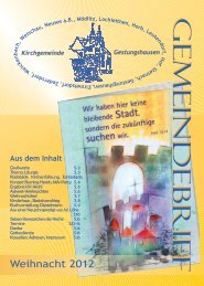 GemeindebriefGemeindebrief - kirchegestungshausen.de