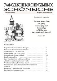 Ausgabe 04/2006 - Kirchen in SchÃ¶neiche