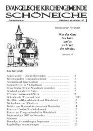 Ausgabe 05/2007 - Kirchen in SchÃ¶neiche