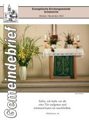 Ausgabe 05/2010 - Kirchen in SchÃ¶neiche