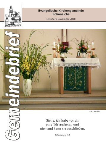 Ausgabe 05/2010 - Kirchen in SchÃ¶neiche