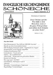 Ausgabe 04/2007 - Kirchen in SchÃ¶neiche