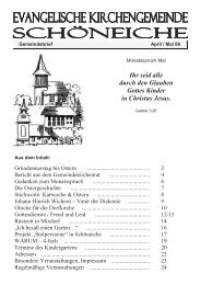 Ausgabe 02/2006 - Kirchen in Schöneiche