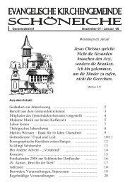 Ausgabe 06/2007 - Kirchen in SchÃ¶neiche