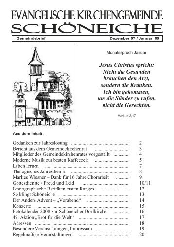 Ausgabe 06/2007 - Kirchen in SchÃ¶neiche