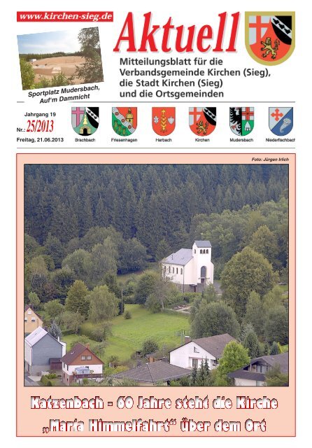Aktuelles Mitteilungsblatt 25/2013 - Verbandsgemeinde Kirchen, Sieg