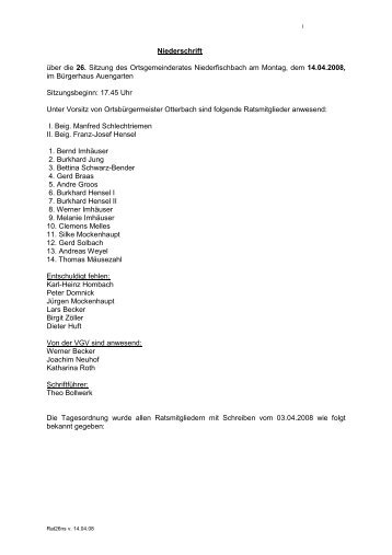 14.04.2008 - Verbandsgemeinde Kirchen, Sieg