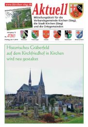 Aktuelles Mitteilungsblatt 47/2013 - Verbandsgemeinde Kirchen, Sieg