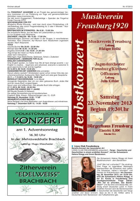 Aktuelles Mitteilungsblatt 47/2013 - Verbandsgemeinde Kirchen, Sieg