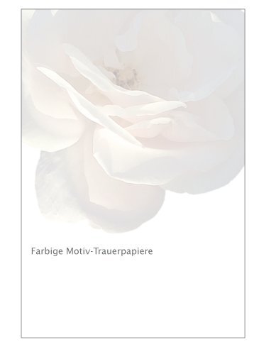 Farbige Motiv-Trauerpapiere