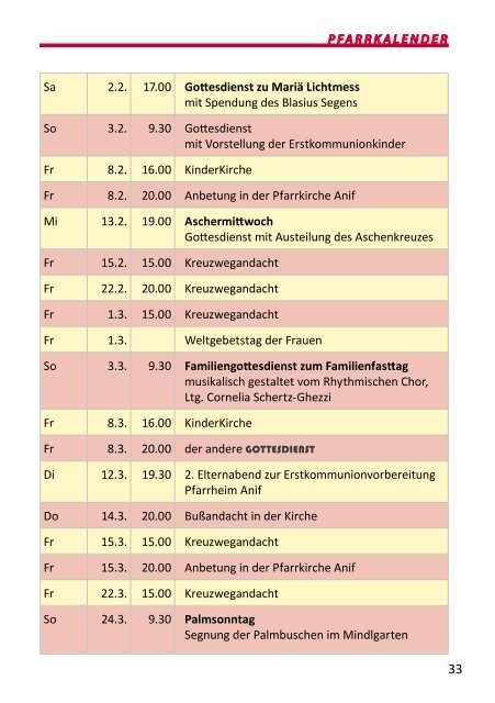 Anifer Pfarrbrief - ErzdiÃ¶zese Salzburg