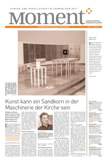 Kunst kann ein Sandkorn in der Maschinerie der Kirche sein