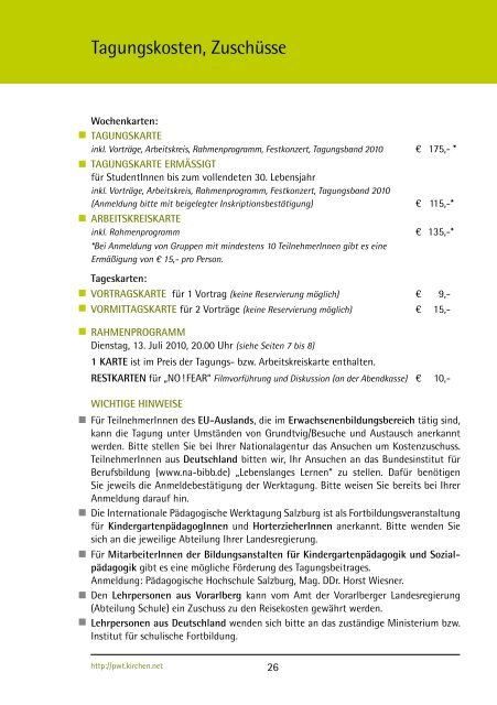 Programm IPWT 2010 - ErzdiÃ¶zese Salzburg