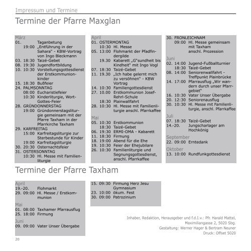 Pfarrbrief - Erzdiözese Salzburg