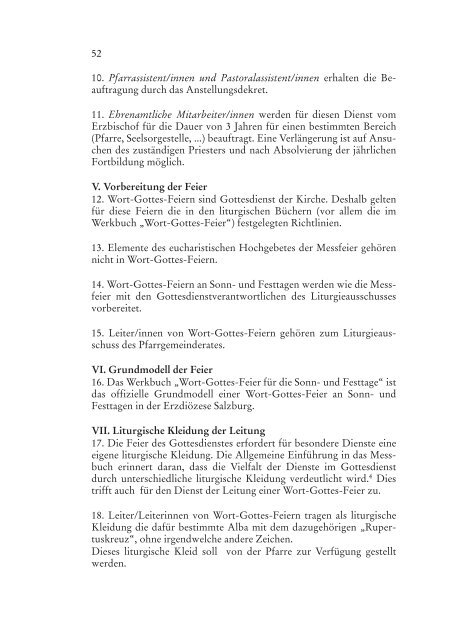 Verordnungsblatt - ErzdiÃ¶zese Salzburg