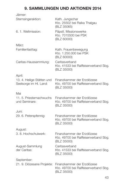 Liturgischer Kalender - ErzdiÃ¶zese Salzburg