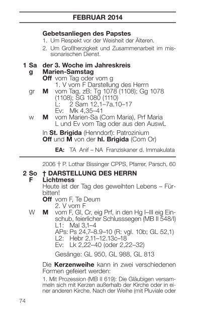 Liturgischer Kalender - ErzdiÃ¶zese Salzburg