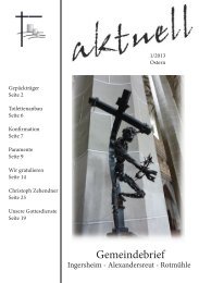 Gemeindebrief 1 2013 download - Evangelischer Kirchenbezirk ...