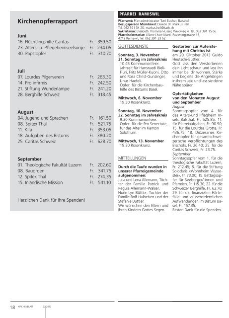 Buchsgau - Kirchenblatt