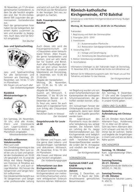 Buchsgau - Kirchenblatt