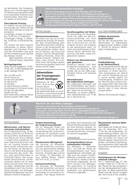 Die Stille atmen - Kirchenblatt