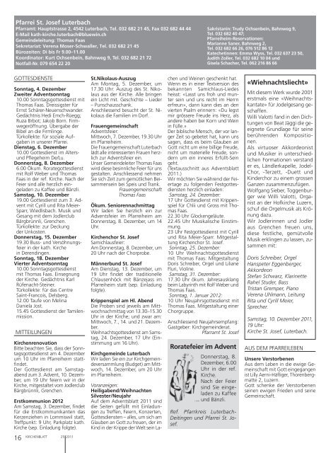 Solothurn - Kirchenblatt