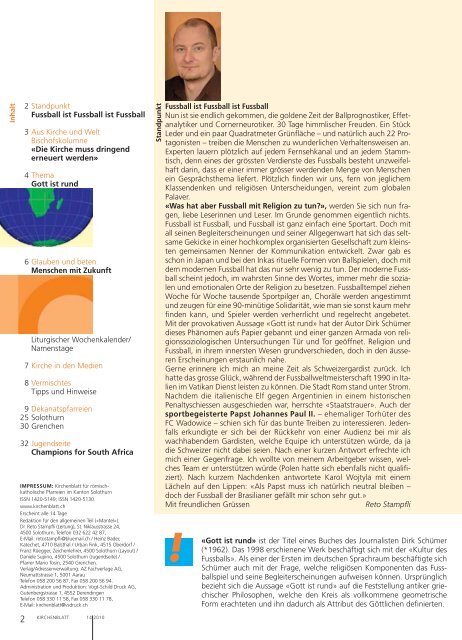 Gott ist rund - Kirchenblatt