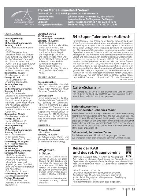 Solothurn - Kirchenblatt